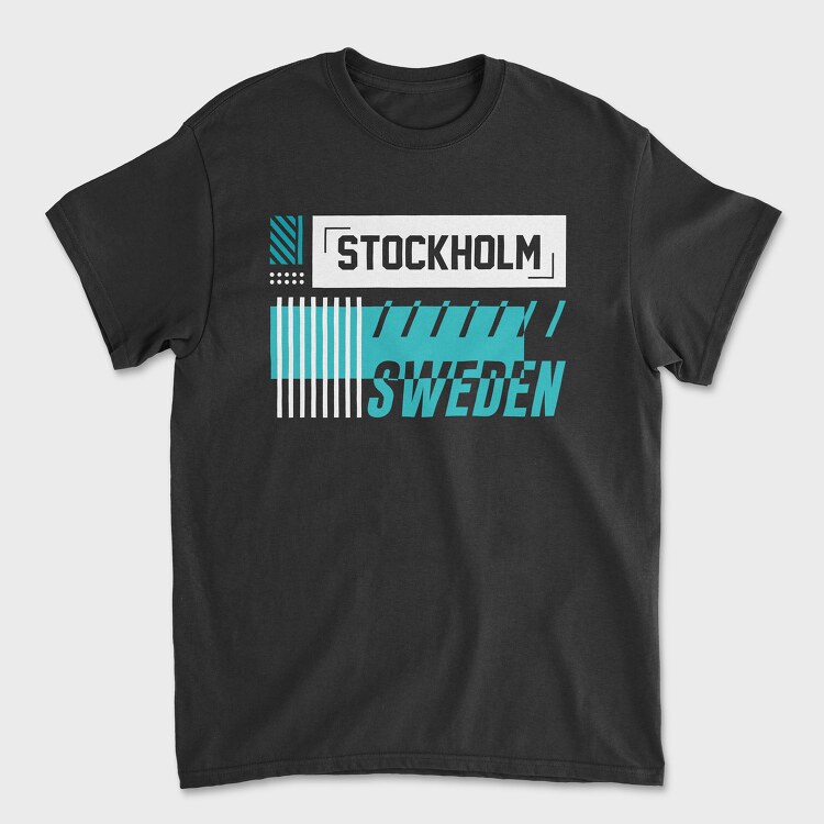 Stockholm, Унисекс Мъжка Тениска