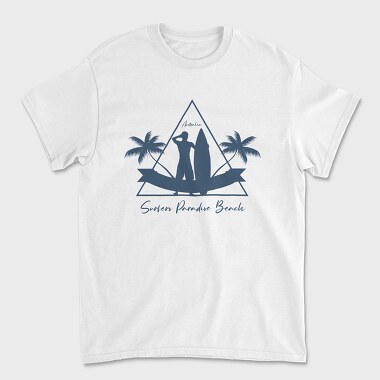 Surfer Paradise Beach, Unisex Men's T-Shirt