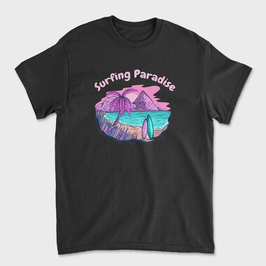 Surfing Paradise, Unisex Men's T-Shirt