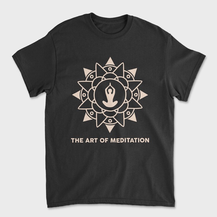 The Art of Meditation, Unisex Men's T-Shirt