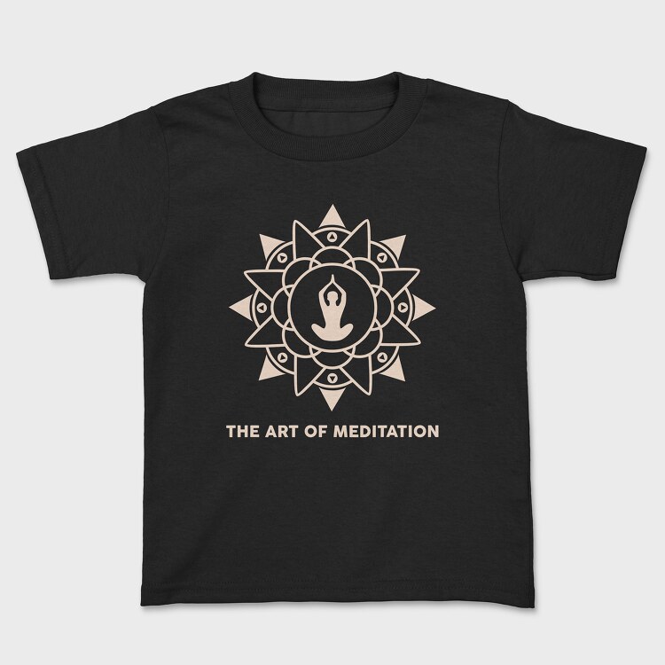 The Art of Meditation, Kids' T-Shirt