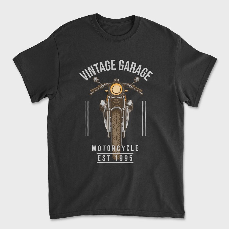 Vintage Garage, Унисекс Мъжка Тениска