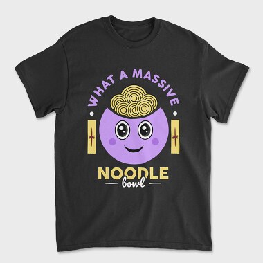 What a Massive Noodle Bowl, Unisex Men's T-Shirt