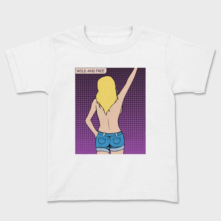Wild and Free, Kids' T-Shirt