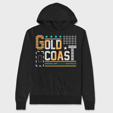 Unisex Men's Hoodie, Gold Coast