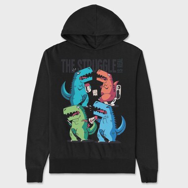Dino Problems, Unisex Men's Hoodie