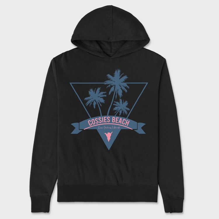 Cossies Beach, Unisex Men's Hoodie