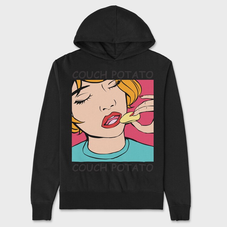 Couch Potato, Unisex Men's Hoodie