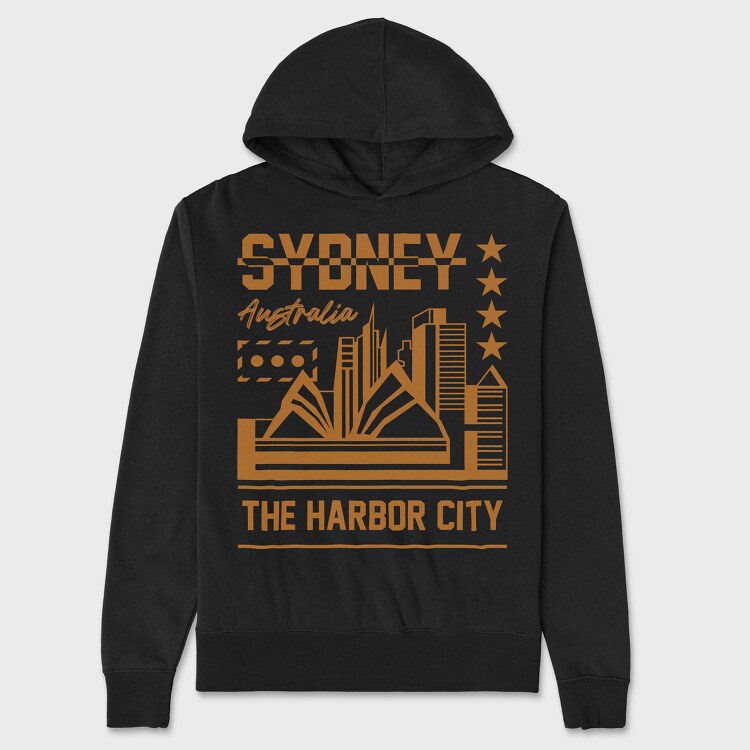Sydney, Unisex Men's Hoodie