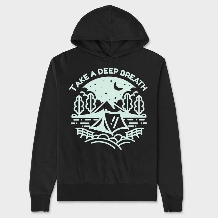 Take a Deep Breath, Unisex Men's Hoodie