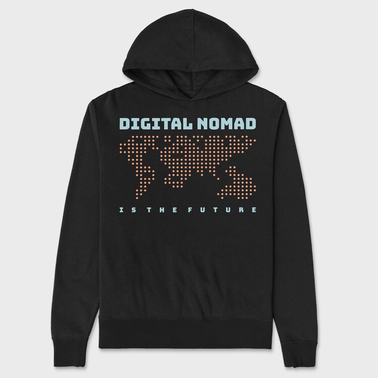 Digital Nomad Is the Future, Unisex Men's Hoodie