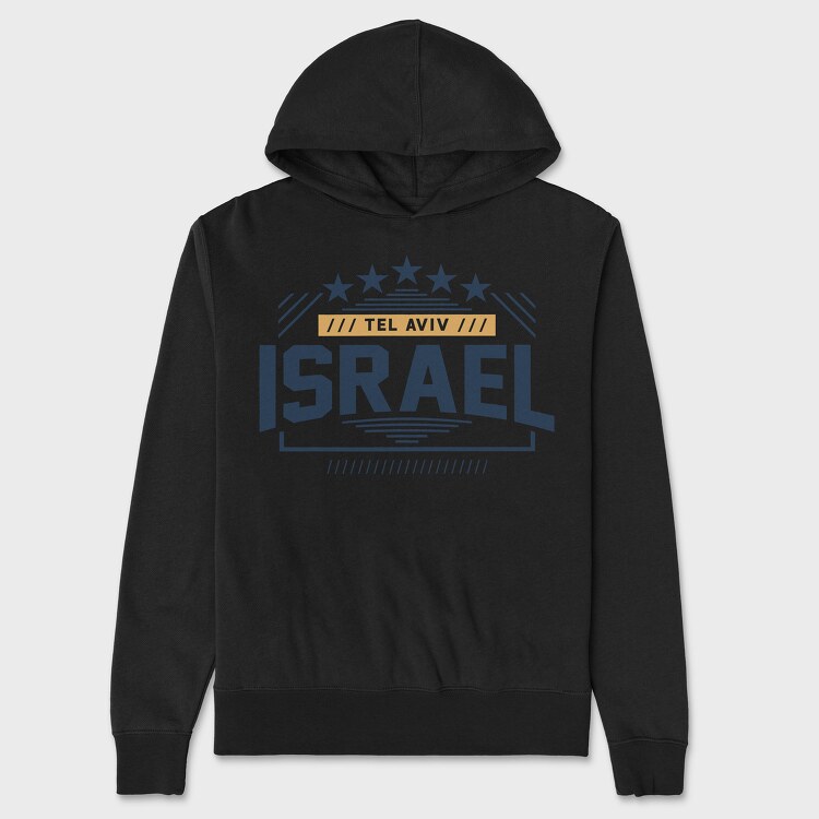 Tel Aviv, Unisex Men's Hoodie