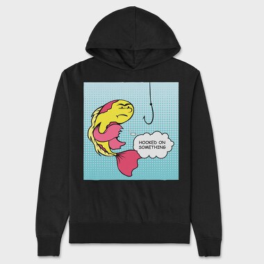 Hooked on Something, Unisex Men's Hoodie