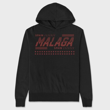 Malaga, Unisex Men's Hoodie