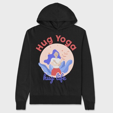 Hug Yoga Hug Life, Unisex Men's Hoodie