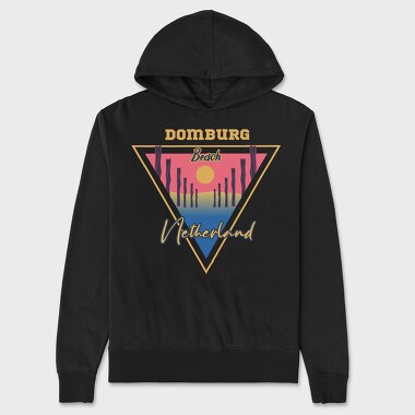 Domburg Beach, Unisex Men's Hoodie