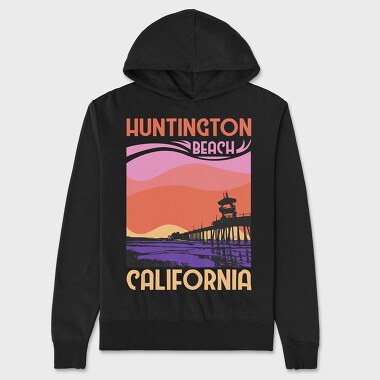 Huntington Beach, Унисекс Мъжко Суичър