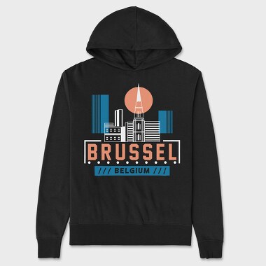 Brussel, Unisex Men's Hoodie