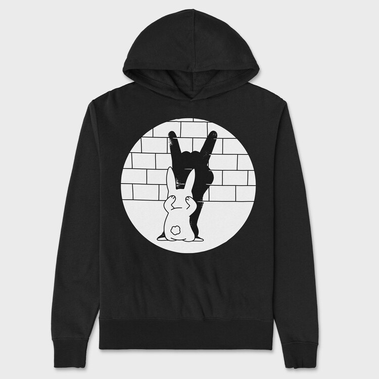 Shadow Rabbit, Unisex Men's Hoodie