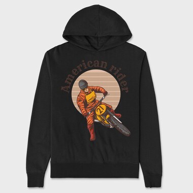 American Rider 2, Unisex Men's Hoodie