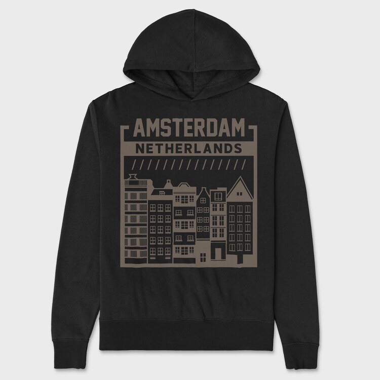 Amsterdam, Unisex Men's Hoodie