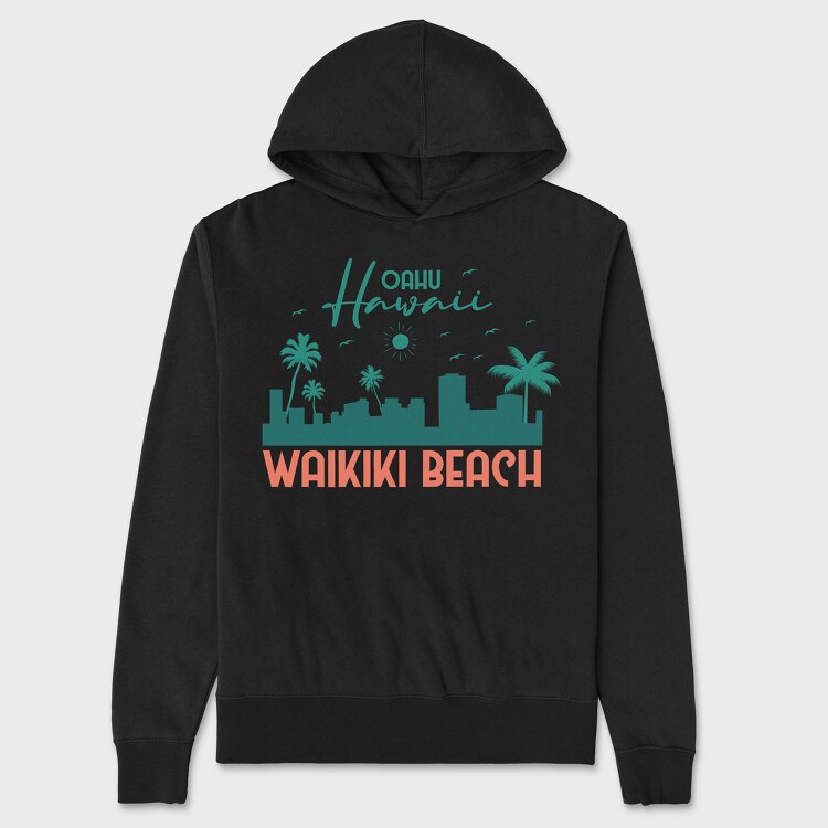 Waikiki Beach, Унисекс Мъжко Суичър