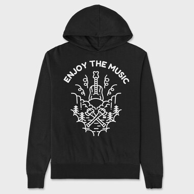 Enjoy the Music, Unisex Men's Hoodie