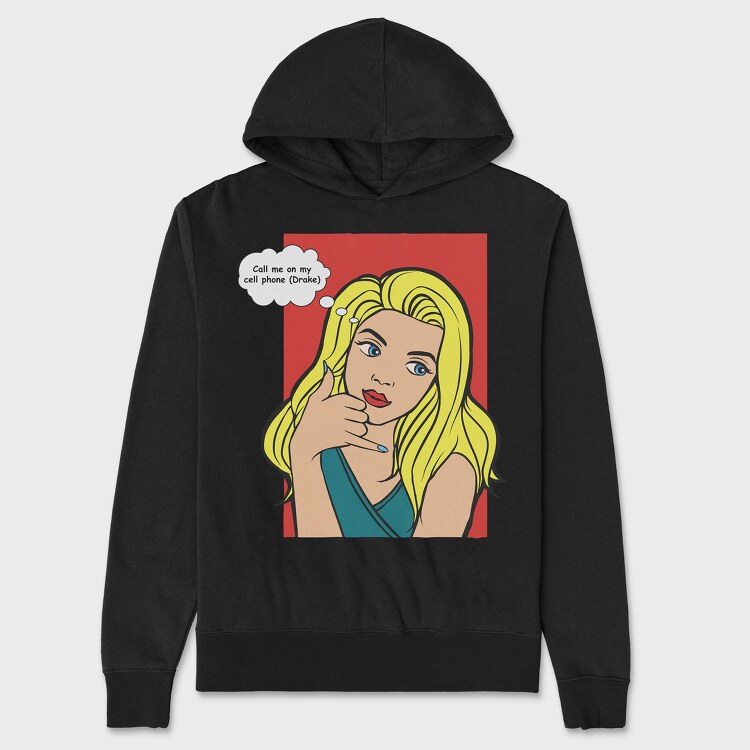 Call Me on My Cell Phone, Unisex Men's Hoodie