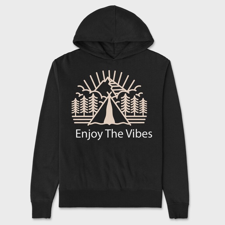 Enjoy the Vibes, Unisex Men's Hoodie