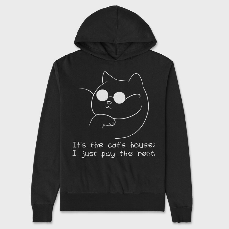 Its the Cats House, Unisex Men's Hoodie