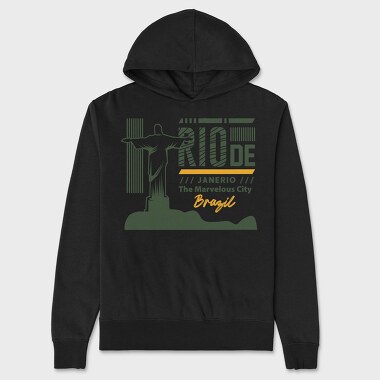 Rio de Janerio, Unisex Men's Hoodie
