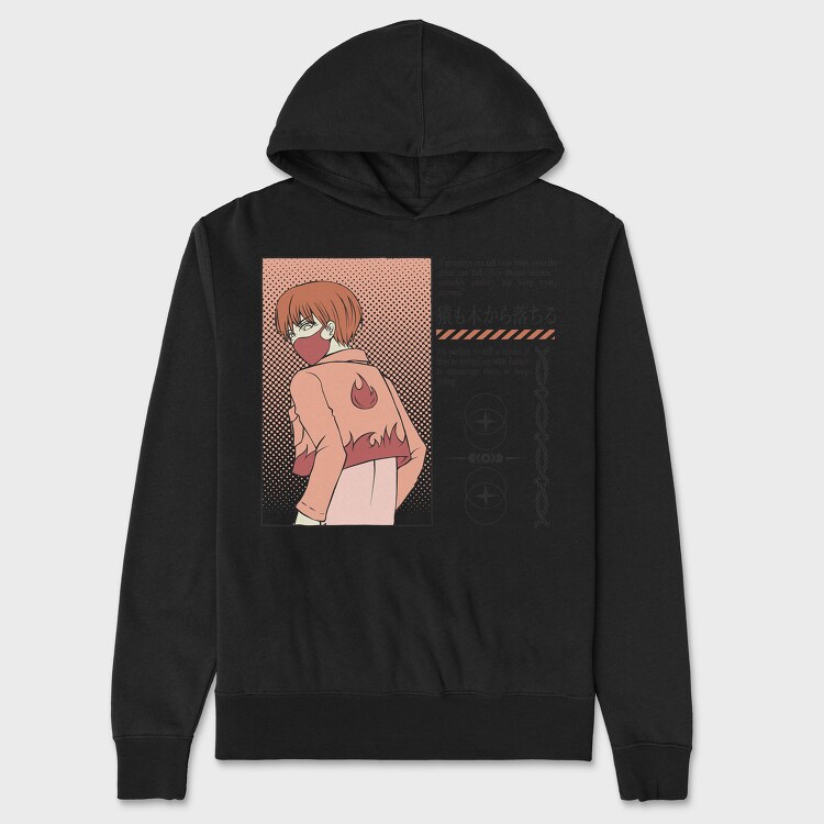 Anime Japanese 17, Unisex Men's Hoodie