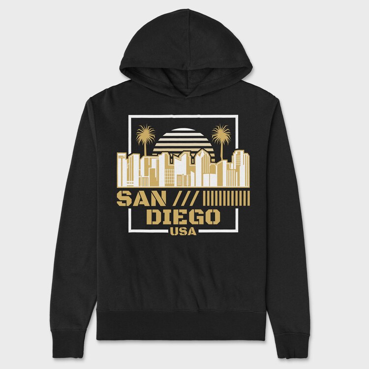 San Diego, Унисекс Мъжко Суичър