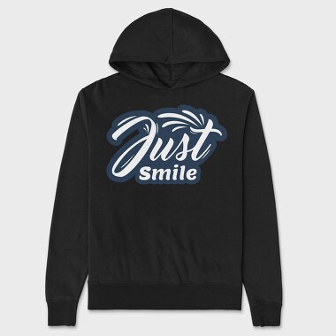 Just Smile, Unisex Men's Hoodie