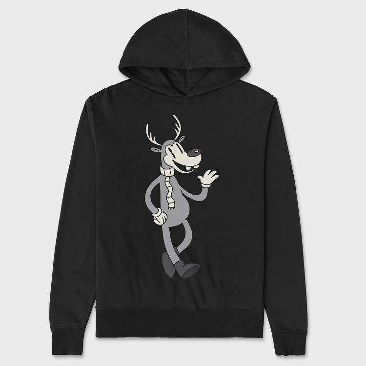 Christmas Raindeer Retro, Унисекс Мъжко Суичър