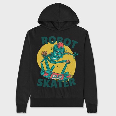 Robot Skater, Unisex Men's Hoodie
