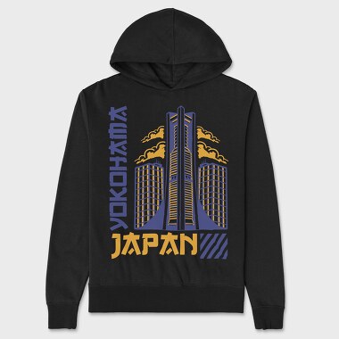 Yokohama, Unisex Men's Hoodie