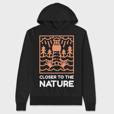 Closer to the Nature, Unisex Men's Hoodie