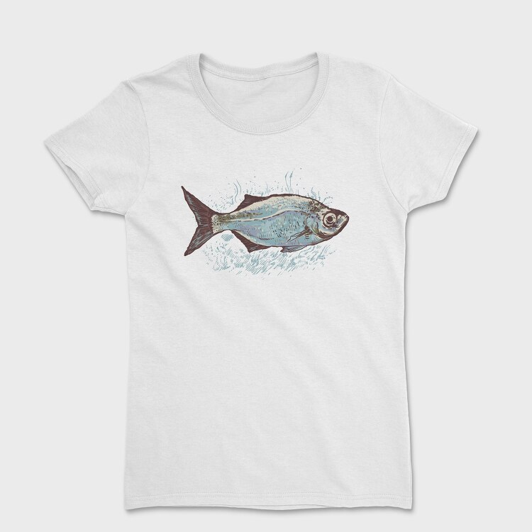 Унисекс Мъжка Тениска, Fisherman Fish