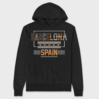 Barcelona, Unisex Men's Hoodie