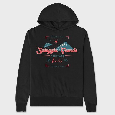 Spiaggia Grande, Unisex Men's Hoodie