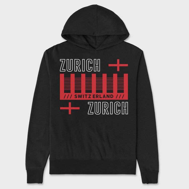 Zurich, Unisex Men's Hoodie