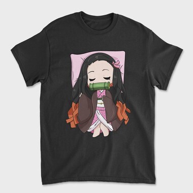 Унисекс Мъжка Тениска, Demon Slayer Pillow 1