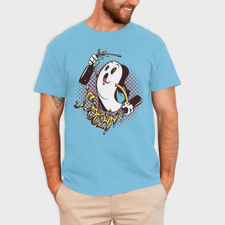 Lama In The Car, Unisex Men's T-Shirt