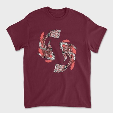 Fish Koi, Unisex Men's T-Shirt