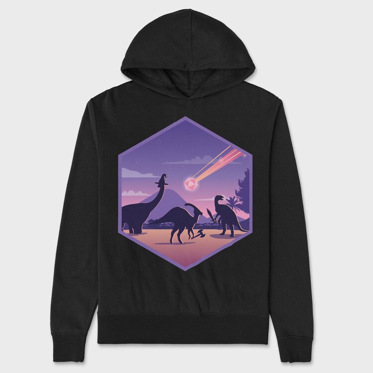 Dinosaurs, Unisex Men's Hoodie