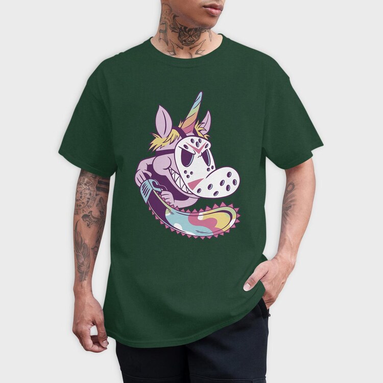 Unicorn Ballet Middle Finger, Kids' T-Shirt