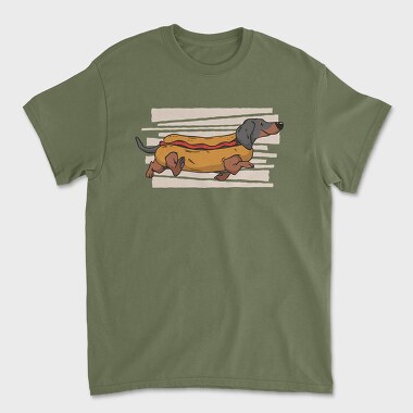 Hot Dog, Unisex Men's T-Shirt