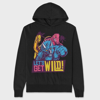 Lets Get Wild, Unisex Men's Hoodie