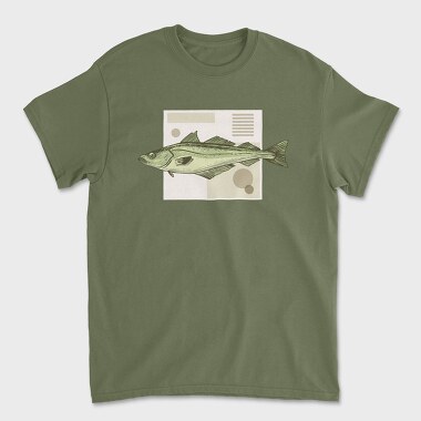 Pollock Fish, Unisex Men's T-Shirt